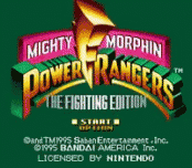 Игра Mighty Morphin Power Rangers - The Fighting Edition
