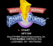 Игра Mighty Morphin Power Rangers