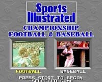Игра Sports Illustrated: Championship Football & Baseball