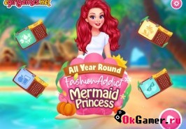 Игра All Year Round fashion addict mermaid princess