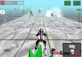 Игра Stickman Zombie: Motorcycle / Стикмен зомби: мотоцикл