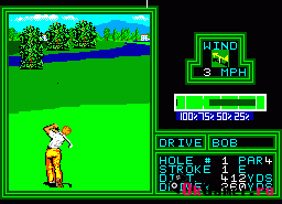 Игра PGA Tour Golf (Sega Master System)