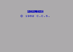 Игра Airline (ZX Spectrum)
