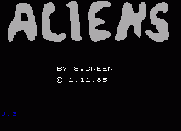 Игра Alien (ZX Spectrum)