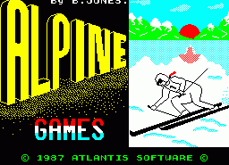 Игра Alpine Games (ZX Spectrum)