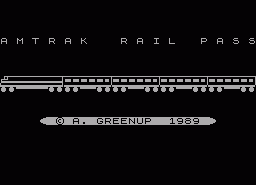 Игра Amtrak Rail Pass (ZX Spectrum)