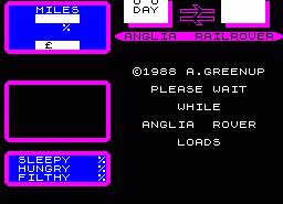 Игра Anglia Rover (ZX Spectrum)