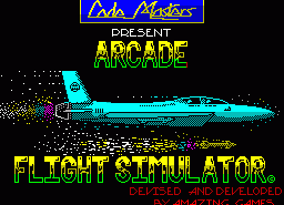 Игра Arcade Flight Simulator (ZX Spectrum)