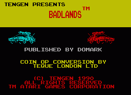 Игра Badlands (ZX Spectrum)