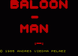 Игра Baloon-Man (ZX Spectrum)