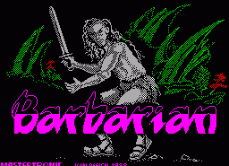 Игра Barbarian (ZX Spectrum)