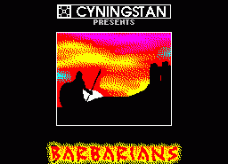 Игра Barbarians (ZX Spectrum)