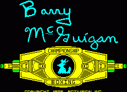 Игра Barry McGuigan World Championship Boxing (ZX Spectrum)