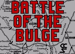 Игра Battle of the Bulge, The (ZX Spectrum)