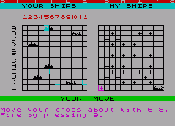 Игра Battleships (ZX Spectrum)