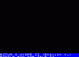 Игра Bitwa o Wyspe II (ZX Spectrum)