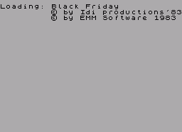 Игра Black Friday (ZX Spectrum)