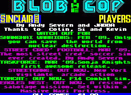 Игра Blob the Cop (ZX Spectrum)