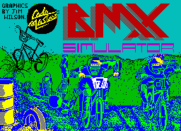Игра BMX Simulator (ZX Spectrum)