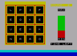 Игра Boggle (ZX Spectrum)