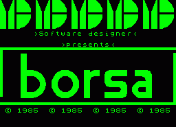 Игра Borsa (ZX Spectrum)