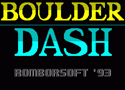 Игра Boulder Dash (VBG Version) (ZX Spectrum)