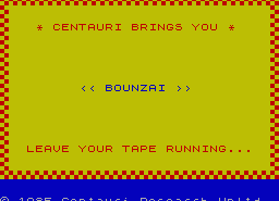 Игра Bounzai (ZX Spectrum)