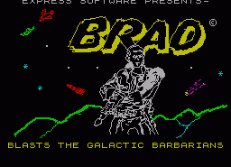 Игра Brad Blasts the Galactic Barbarians (ZX Spectrum)