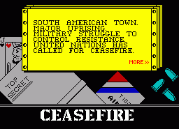 Игра Ceasefire (ZX Spectrum)