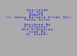 Игра Challenge of the Gobots (ZX Spectrum)