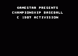 Игра Championship Baseball (ZX Spectrum)