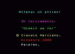 Игра Chemin de Fer (ZX Spectrum)