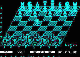 Игра Chess, 3D (ZX Spectrum)