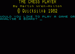 Игра Chess Player, The (ZX Spectrum)