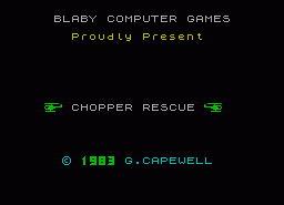Игра Chopper Rescue (ZX Spectrum)