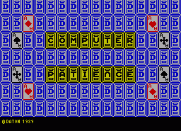 Игра Computer Patience (ZX Spectrum)