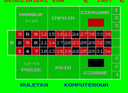 Игра Computer Rulette (ZX Spectrum)