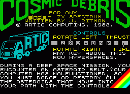 Игра Cosmic Debris (ZX Spectrum)
