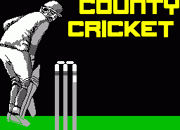 Игра County Cricket (ZX Spectrum)