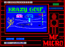 Игра Crazy Golf (ZX Spectrum)