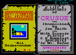 Игра Crusoe (ZX Spectrum)