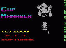 Игра Cup Manager (ZX Spectrum)