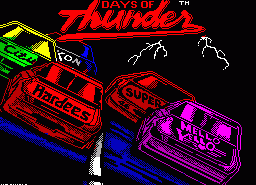 Игра Days of Thunder (ZX Spectrum)