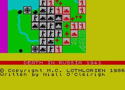 Игра Death in Russia 1941 (ZX Spectrum)