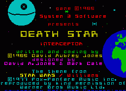 Игра Death Star Interceptor (ZX Spectrum)