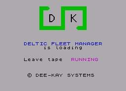 Игра Deltic Fleet Manager (ZX Spectrum)