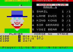 Игра Derby Day (ZX Spectrum)