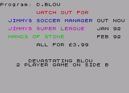 Игра Devastating Blow (ZX Spectrum)