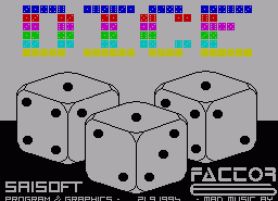 Игра Dice (ZX Spectrum)