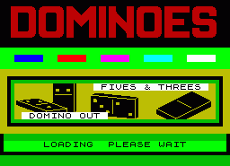 Игра Dominoes (ZX Spectrum)